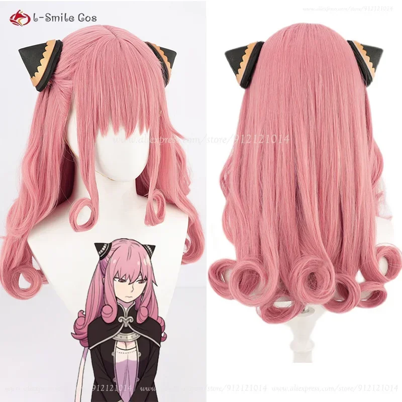 

60cm Long Anya Forger Cosplay Wig Anime SPY×FAMILY Cosplay Aldult Woman Pink Heat Resistant Synthetic Halloween Wigs + Wig Cap