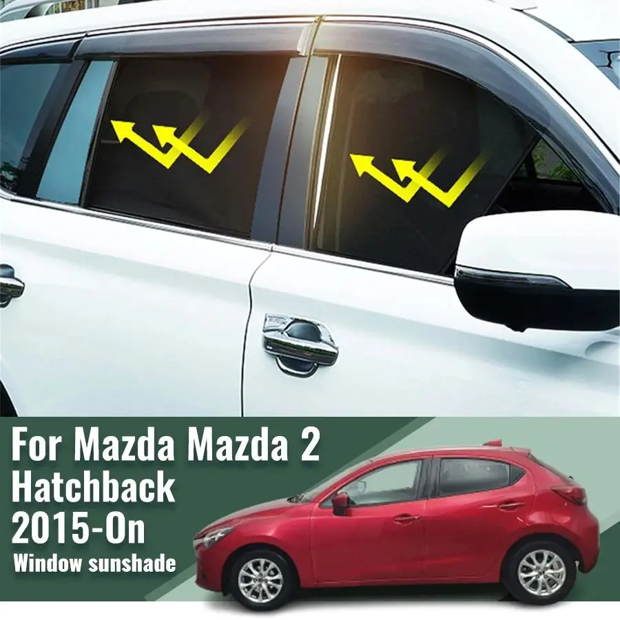 

Для Mazda 2 хэтчбека Demio DJ 2014-2020 магнитный автомобильный солнцезащитный козырек переднее лобовое стекло сетчатая занавеска задний зеркальный козырек