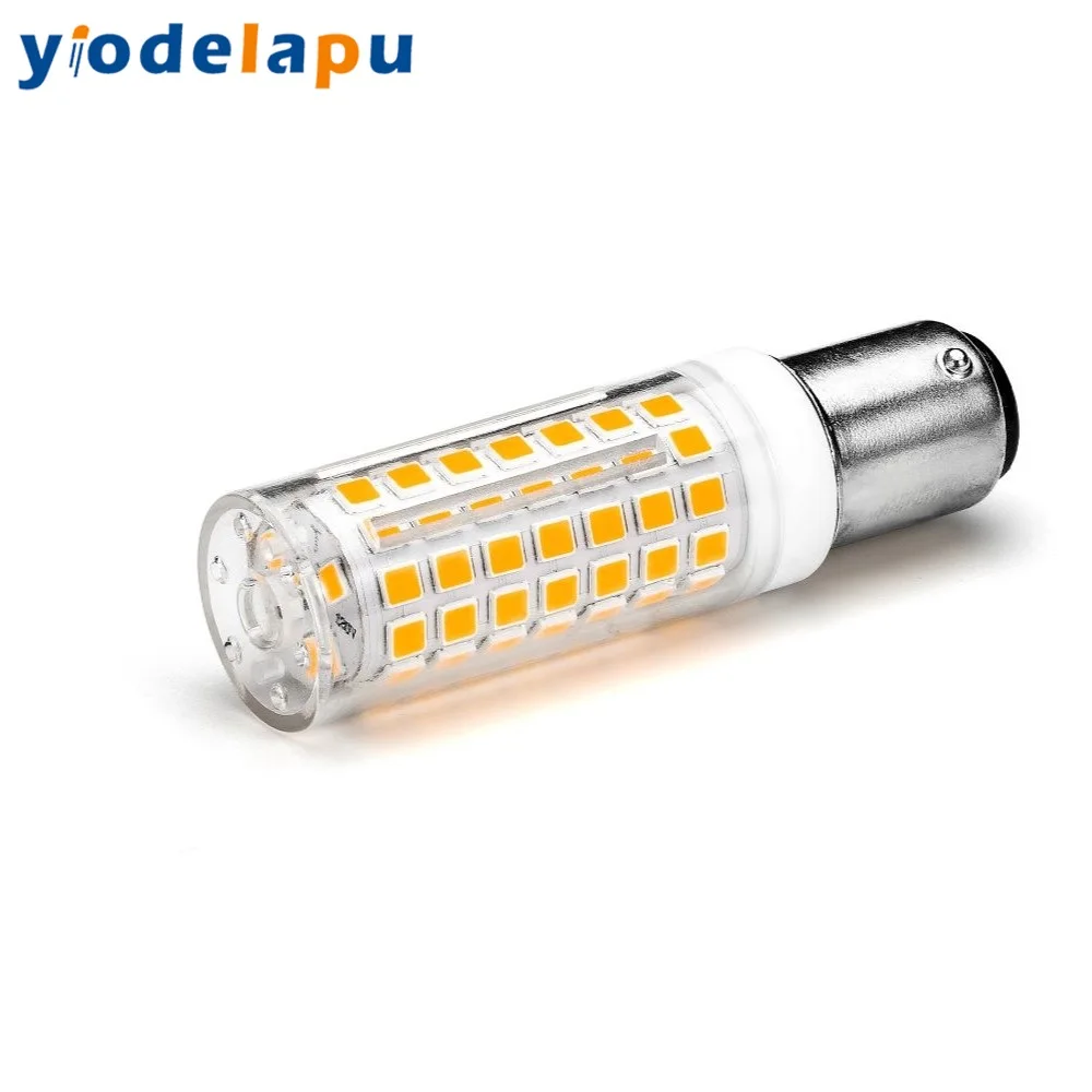 이중 접촉 LED 전구, 재봉틀용 매우 밝은 전구, 220v Ba15d, 6W