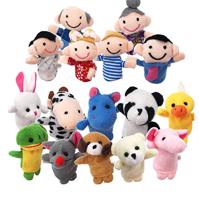 Baby Plush Toy Finger Puppets Tell Story Props Parent-child Interactive Toys Finger Doll Baby Games Kids Toys Children 1