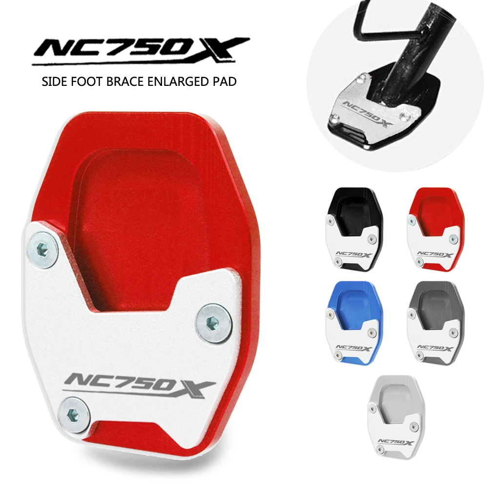 

New Motorcycle CNC Kickstand Sidestand Stand Extension Enlarger Pad For HONDA NC750X NC 750X NC750 X 2021 2022