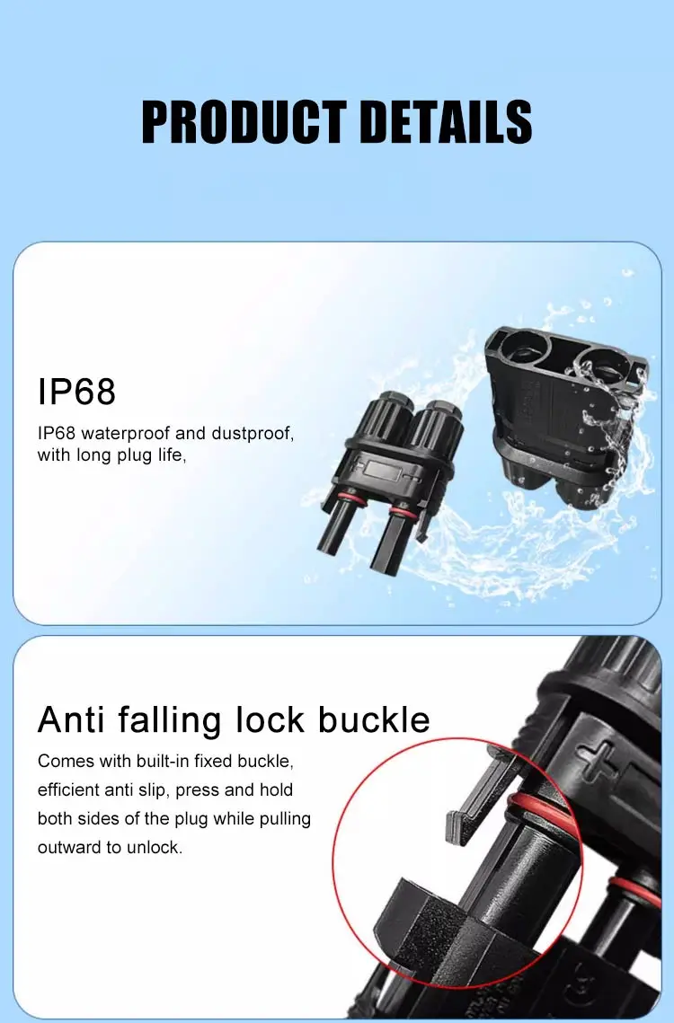 Connettore Fusibile Solare IP68 Impermeabile 1000V - Per Impianti Fotovoltaici E Cavi PV - Foto 2