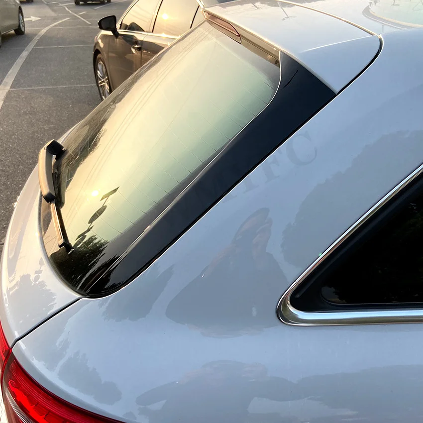 2Pcs Car Lunotto Posteriore Trim Cover Side Wing Canard Splitter Trunk Tail Gate Per Audi A4 B8 Allroad Avant 2009-2016