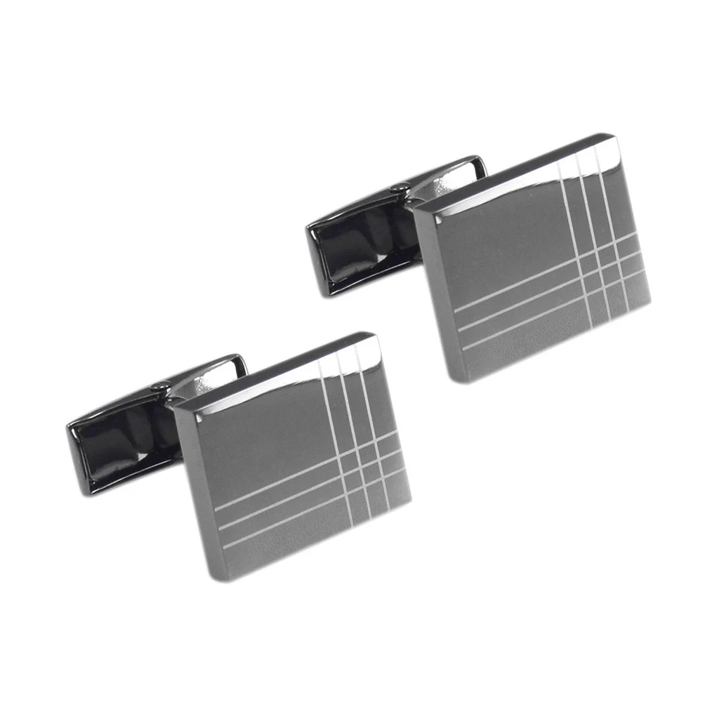 

Классические черные французские запонки NVT для мужских манжет, высококачественные квадратные металлические запонки, подарочные украшения, Прямая поставка