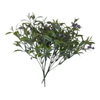 Artificial Flowers UV Resistant Fake Flower Plastic Babysbreath Plants for Garden Porch Window Box Home Decoration Outdoor 4