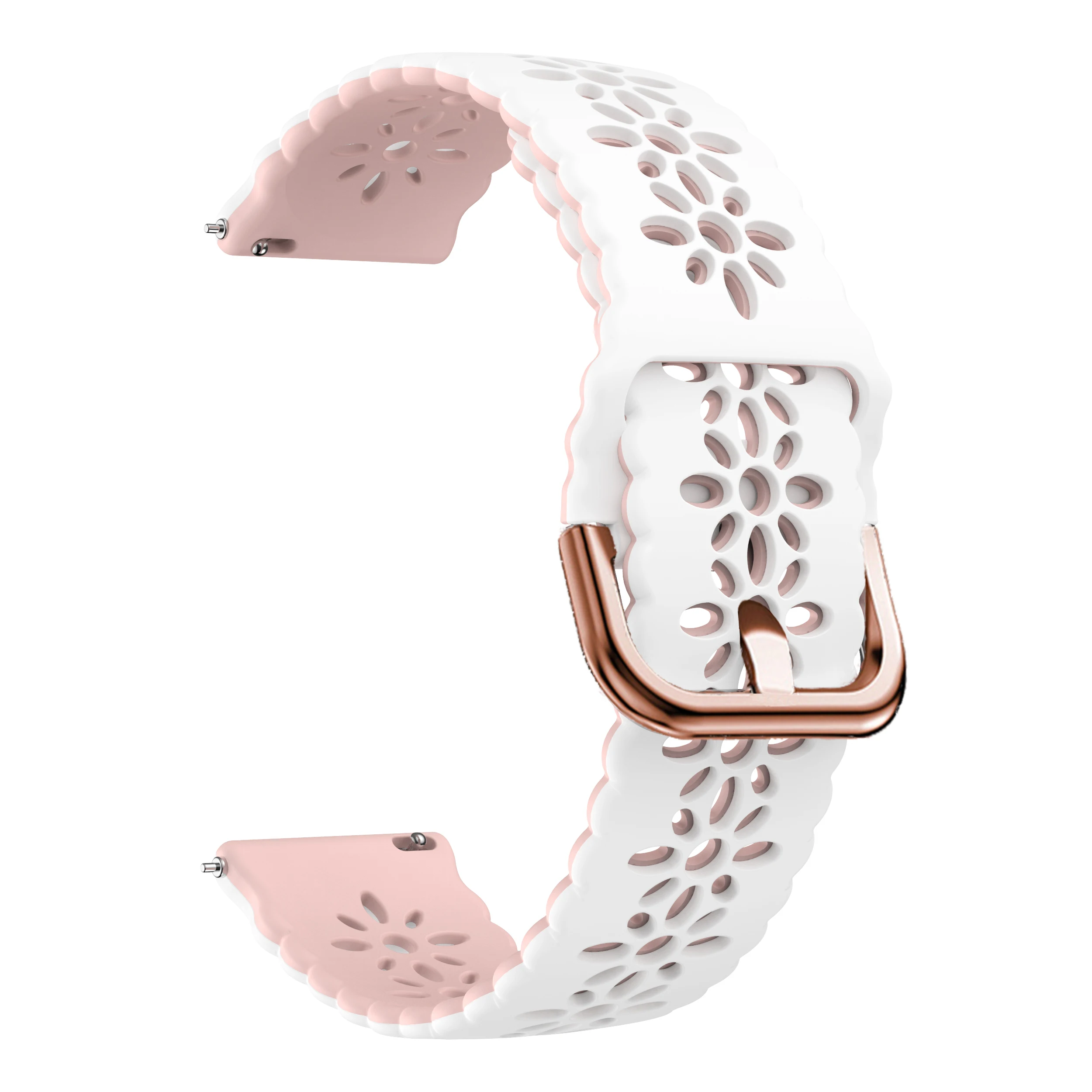 Elegant Lace Silicone Wristband - 20mm Replacement Strap