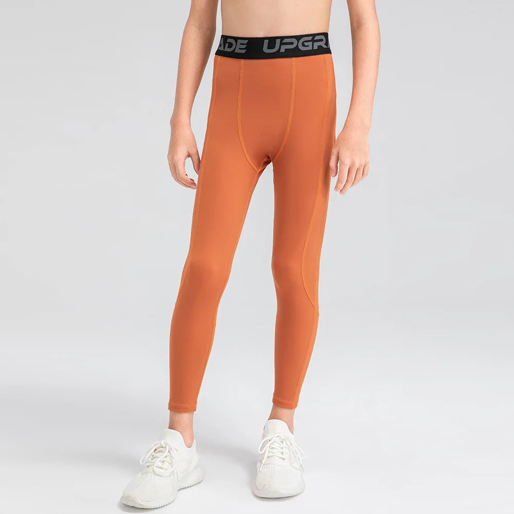 Children Tight Quick Dry Fitness Pants Compression Base Layer Running Leggings Football Training Leggings Sport Tight Trousers kids running tights