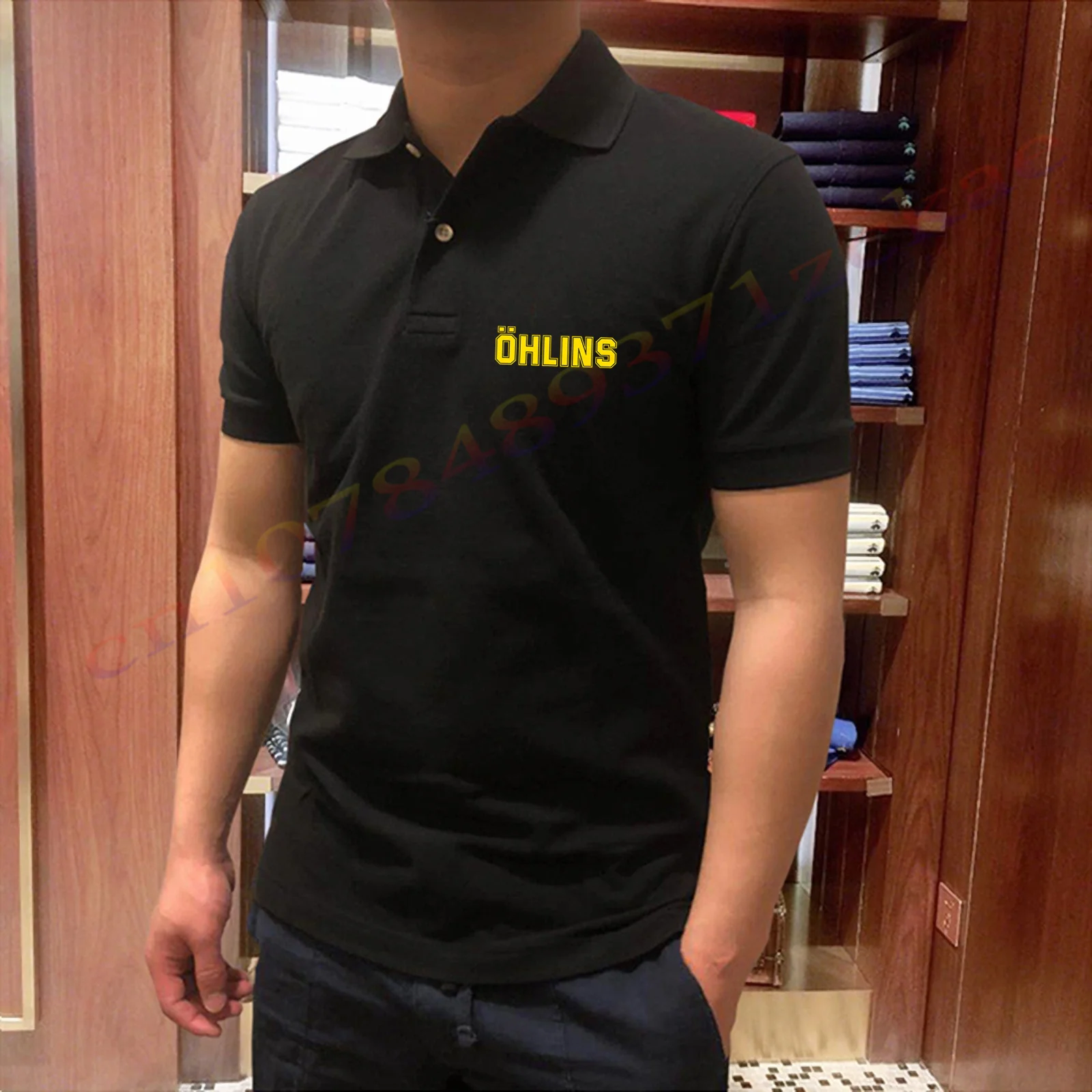 Polo Da Golf Abbigliamento Moda Uomo Donna Ohlins Large Harajuku Manica Corta O Collo Yamaha Engine Sports T-Shirt In Cotone