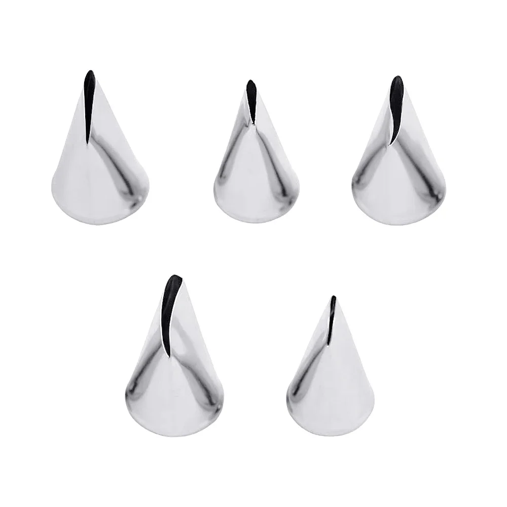 BCMJHWT 5pcs Flower Tulips Rose Nozzle 5pcs Leaf Petal Metal Nail Decor Lifter Fondant Cream Transfer cake decorating tip set cake icing nozzles baking nozzle set cake decorating nozzle set Baking Pastry Kitchen Tool