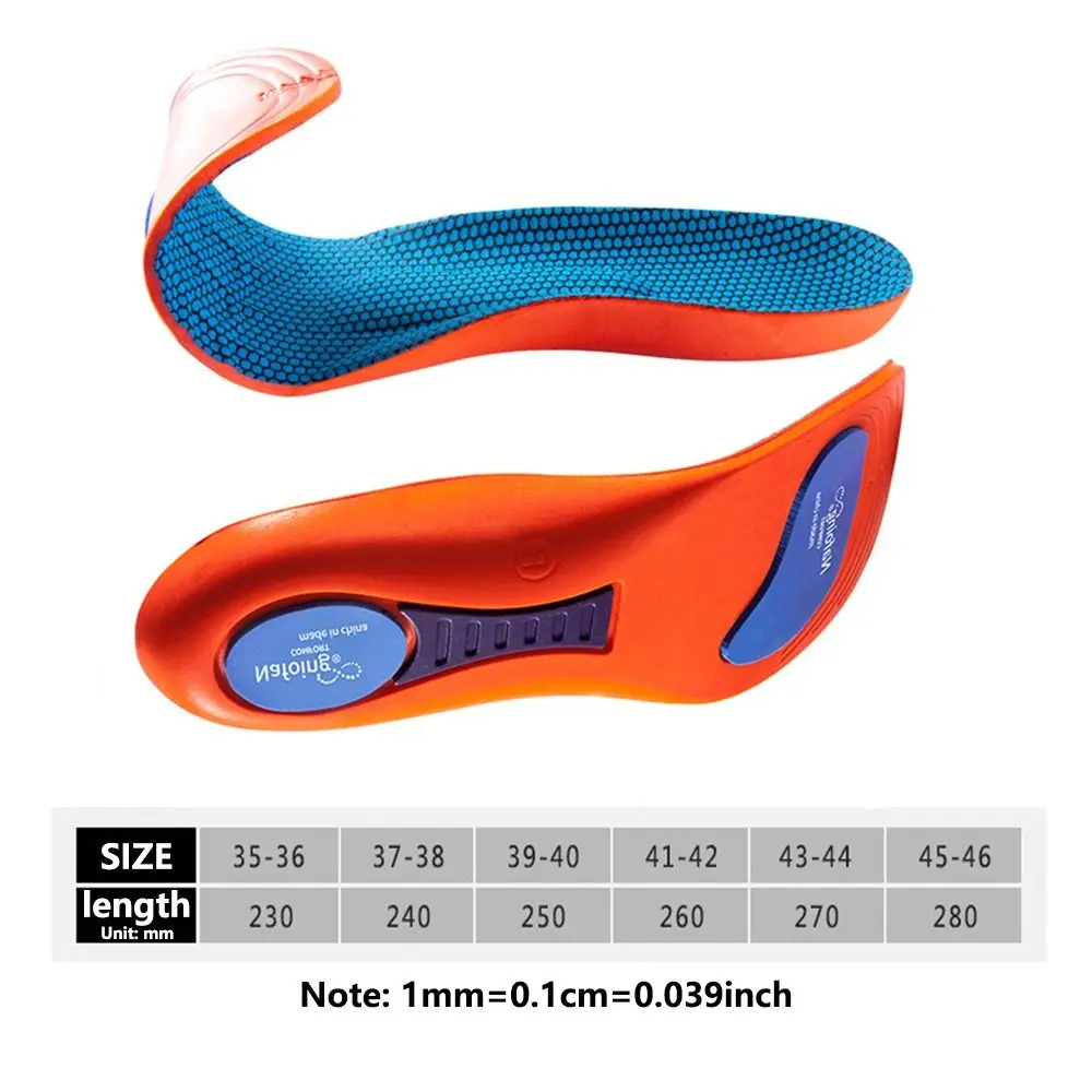Sports Arch Orthopedic Insole for Feet Man Women Shoes Sole Shock Absorption Pad Breathable Cushion Running Arch Support Insoles