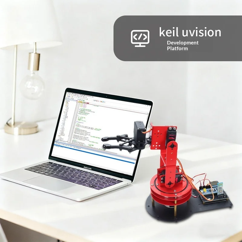 산업용 로봇 팔 제스처 및 앱 듀얼 컨트롤 알루미늄 합금 바디 13KG 강력한 하중 지지력, 메이커 대회용 프로그래밍 가능 로봇