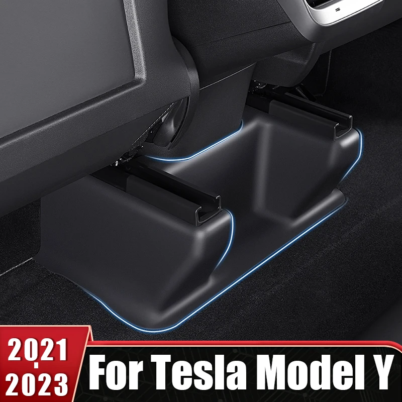 

For Tesla Model Y ModelY 2021 2022 2023 ABS Under Seat Corner Guard Slide Anti-kick Protection Cover Interior Auto Accessories