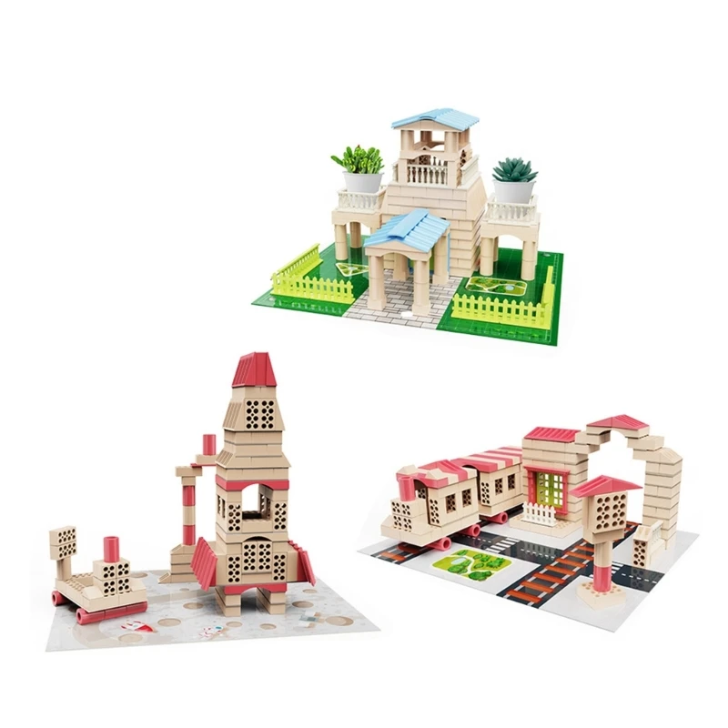 

Plastic Blocks for Construction Hands On Playing Building Toy Learning Toy