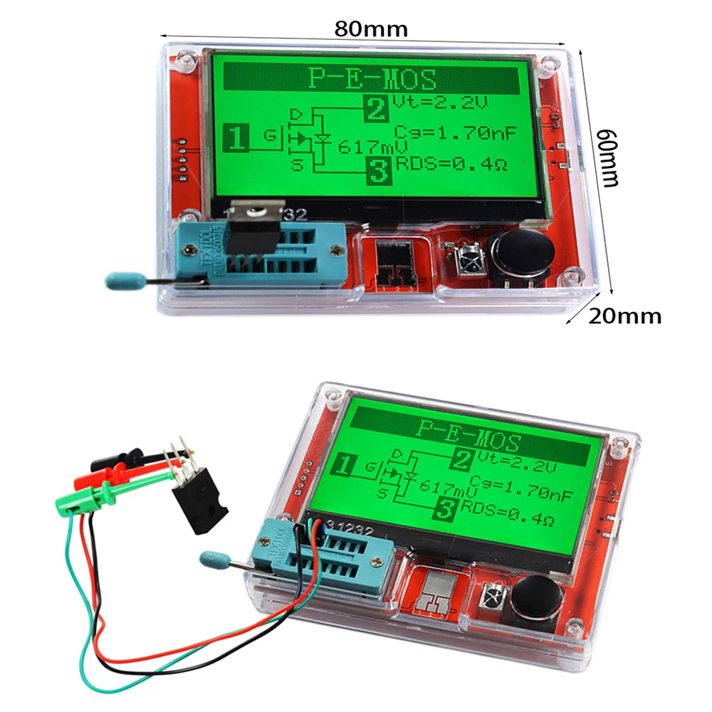 Digital Multimeter Multimeter Tester Transistor Tester LCR-T10H TFT LCD Display Multimeter Transistor Tester Diode Triode Capacitor Resistor Test Meter