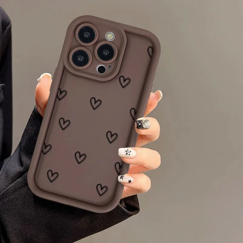 ตัวเลือกสินค้า เคสซิลิโคนลายหัวใจ ใส่ iPhone ได้ทุกรุ่น