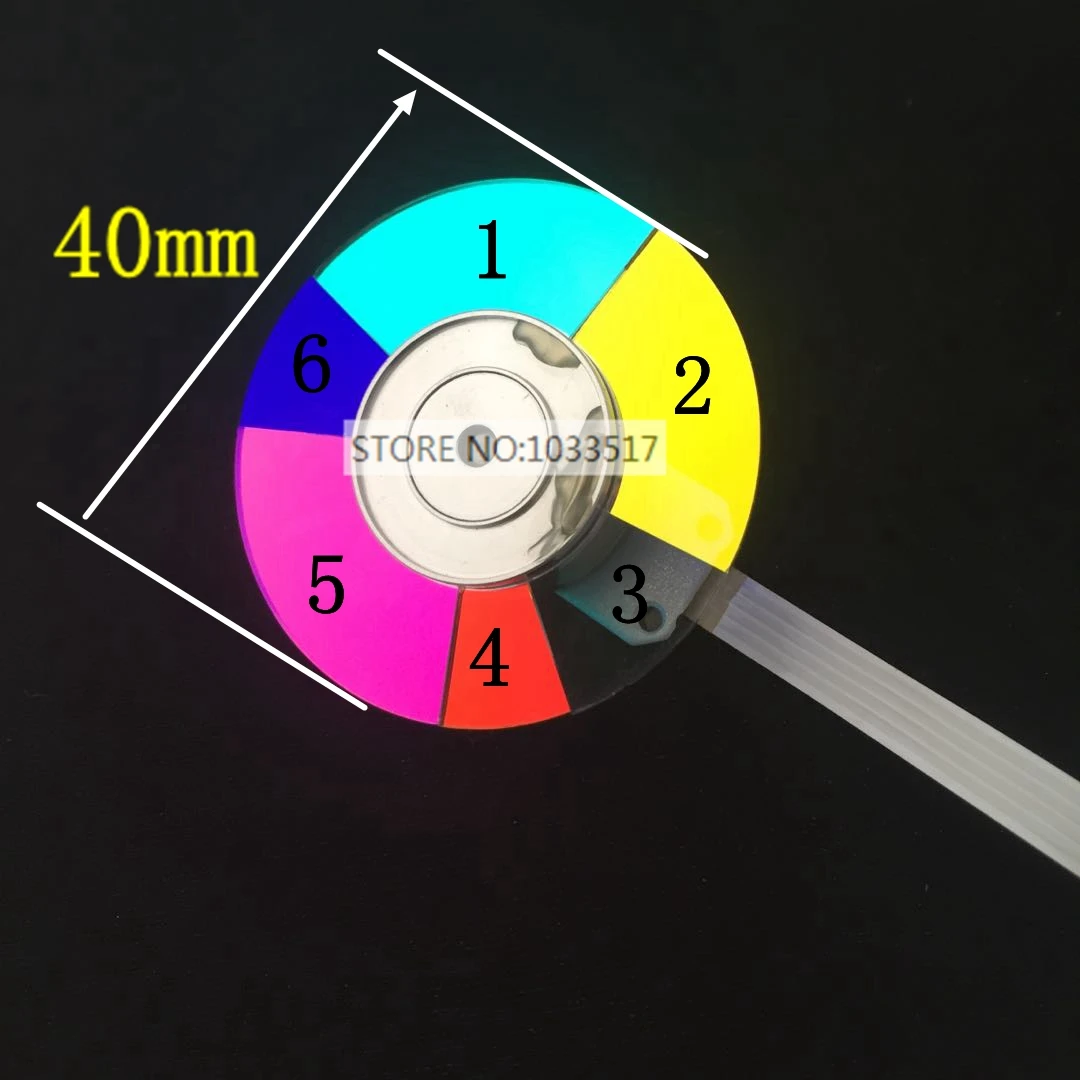 Цветное колесо проектора для optoma HD25 HD25LV HD26 HD27 HD28DSE EH200ST EH412 диаметр 40 мм 6 цветов s |