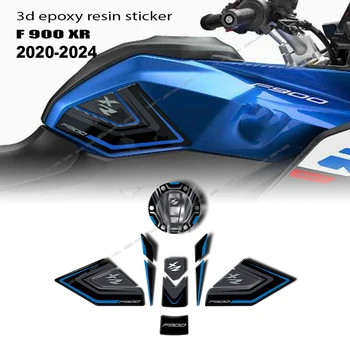 Per F 900 XR 2020-2023 Adesivo 3D F900XR Accessori Moto Rilievo del Carro Armato Adesivo Ginocchio Guard Kit di Protezione 2021 2022 1