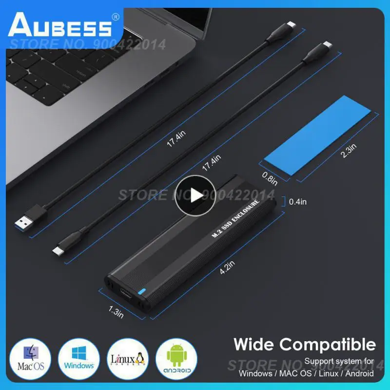 Custodia Ssd M2 Da 10Gbps Nvme Sata Dual Protocol M.2 A Usb Type C 3.1 Adattatore Ssd Per Nvme Pcie Ngff Sata Ssd Disk Box M.2 Ssd Case