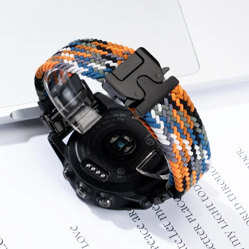 Durable Braided Nylon Watch Strap with Loop Design