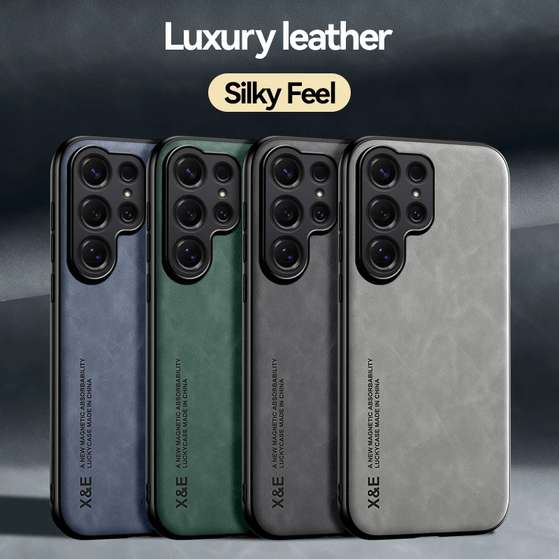 Luxurious Sheepskin Magnetic Phone Case for Samsung Galaxy Series