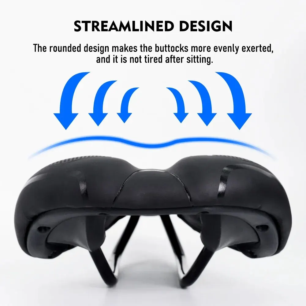 Comfortable Hollow Bicycle Saddle for Men and Women - Ideal for Mountain and Road Cycling
