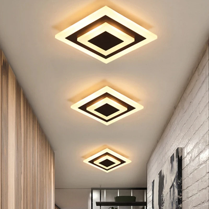 Contemporary LED Ceiling Light Fixture - Stylish Home Decorative Lighting for Hallways, Bathrooms, Living Rooms, and Balconies