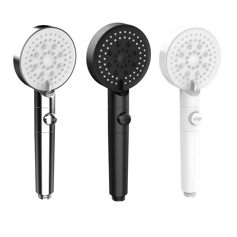 

6 Modes Shower Head Water Saving Adjustable High Pressure Shower One-key Stop Water Shower pommeau de douche Bathroom Accessorie