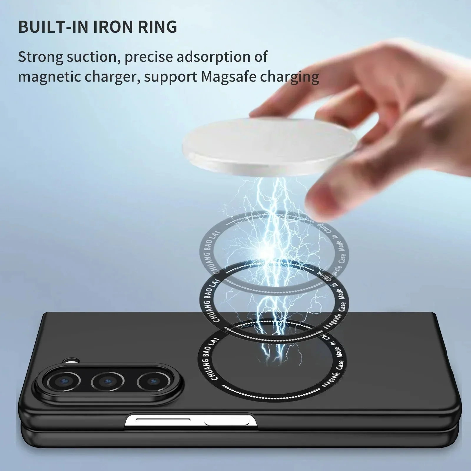 Sleek Magnetic Wireless Charging Fashion Case