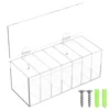 Acrylic Week Label Dispenser for Labels Stickers Tape Wall Mount Transparent 7 Slot Label Dispenser for Home School Office 1