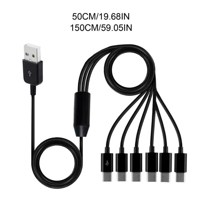 Universal 6-in-1 Multi-Device Charging and Data Sync Cable