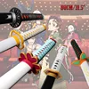 80CM Demon Slayer Samurai Kyoujurou Wooden Toy Sword Tengen Anime Character Props Gift 1