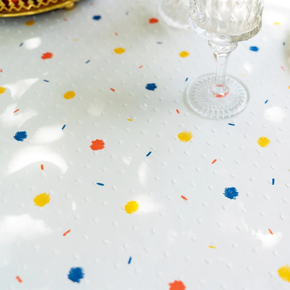 Tovaglia floreale in cotone stile coreano Copritavolo rettangolare con decorazione del tè per la sala da pranzo della cucina_voghion.com