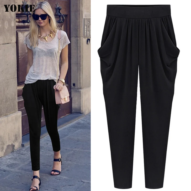 

2022 New Summer Hip Hop dance Harem pants Women clothes Loose high waist woman casual pants Female trousers