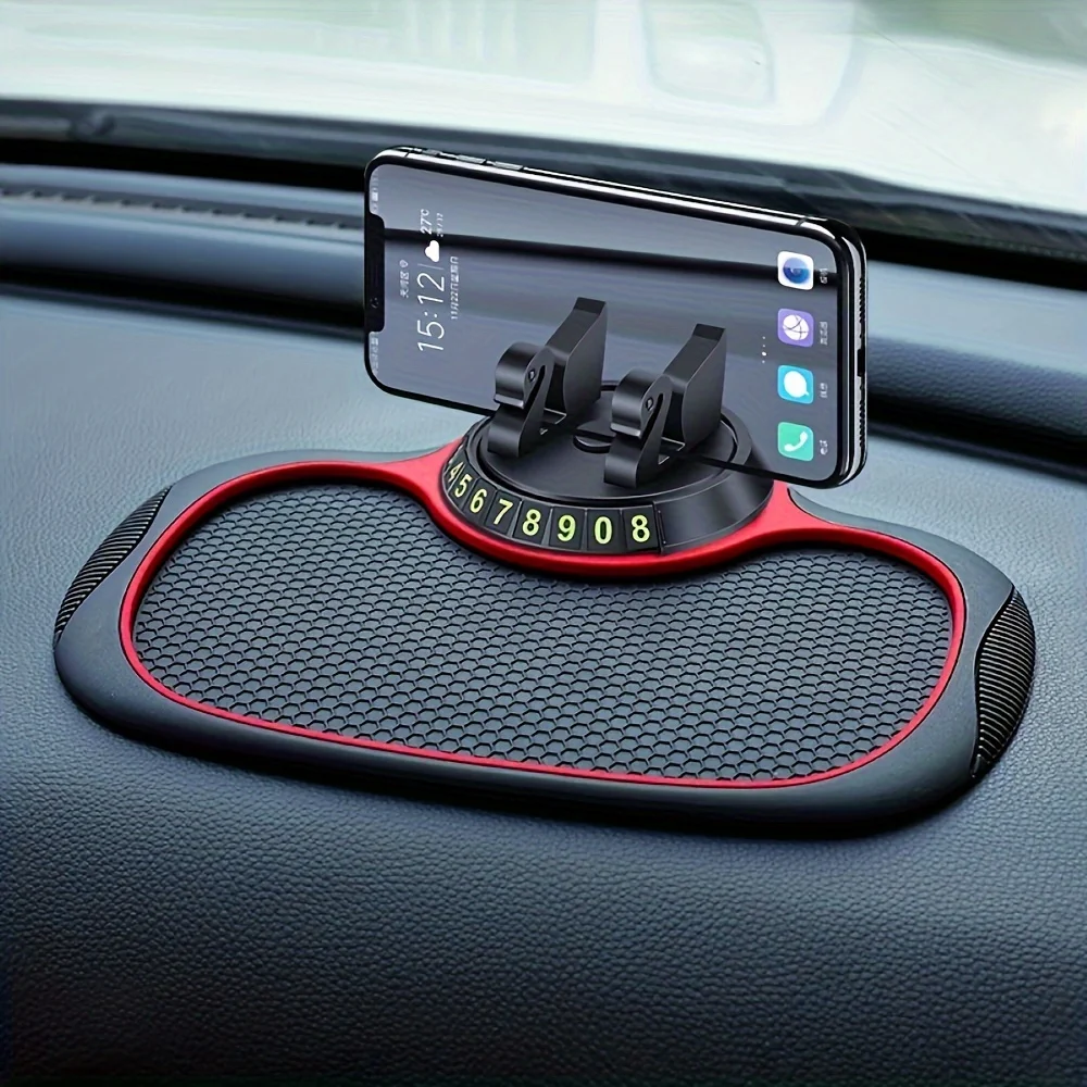 Versatile Non-Slip Car Dashboard Mat and Phone Holder