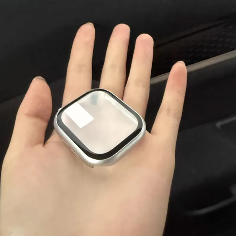 Apple Watch Screen Protector Tempered Glass + cover For Apple Watch 45mm 41mm 44mm 40mm 42mm Case serie 9 4 5 6 SE 7 8