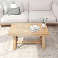 Plank+Beam Classic Rectangular Coffee Table, 40 Inch Farmhouse Coffee Table, Mini Center Tables for Small Spaces 1