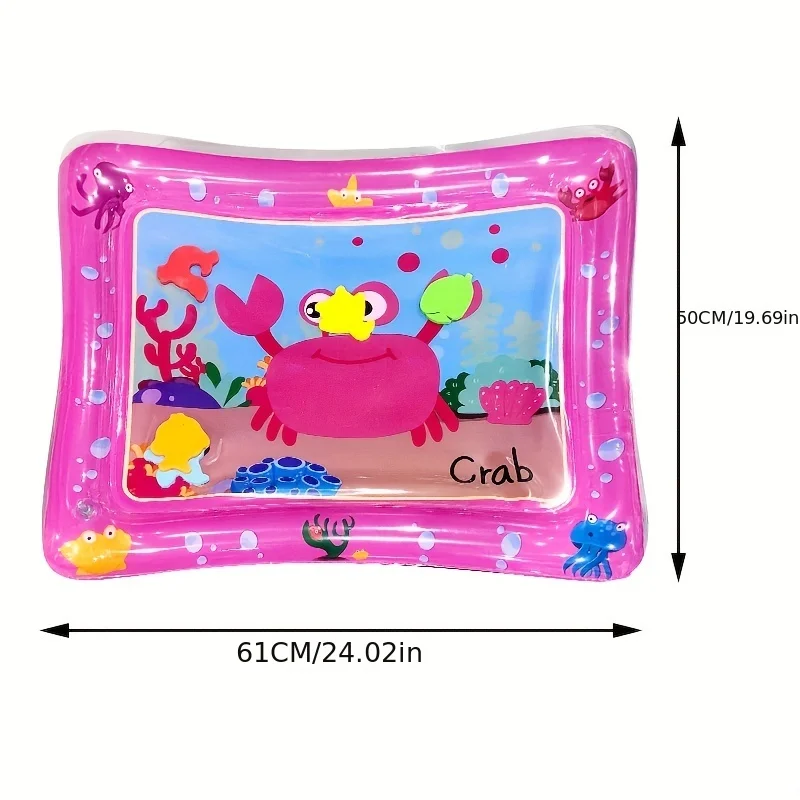 Inflatable Tummy Time Baby Water Play Mat Pink Color Premium Water Mat Infants and Toddlers is The Perfect Fun Toy 2