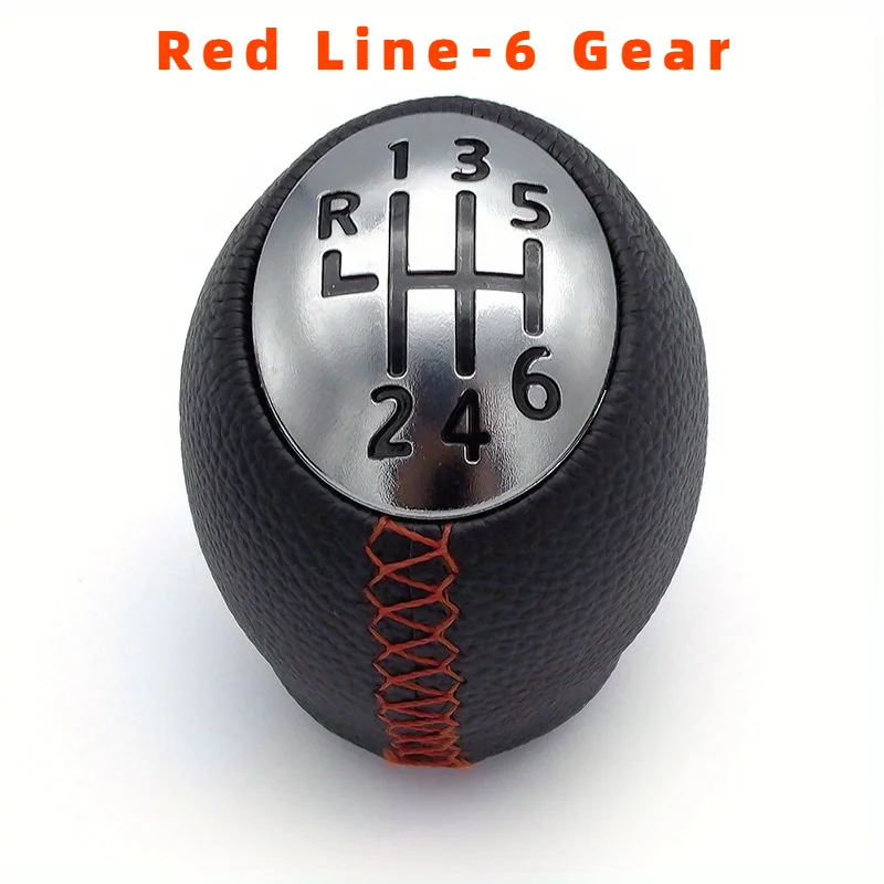 5/6 Gang PU Leder Handball Manuelle Schalthebel Kopf Zubehör Geeignet für Renault Megaane Auto Schalthebel – Detail 9