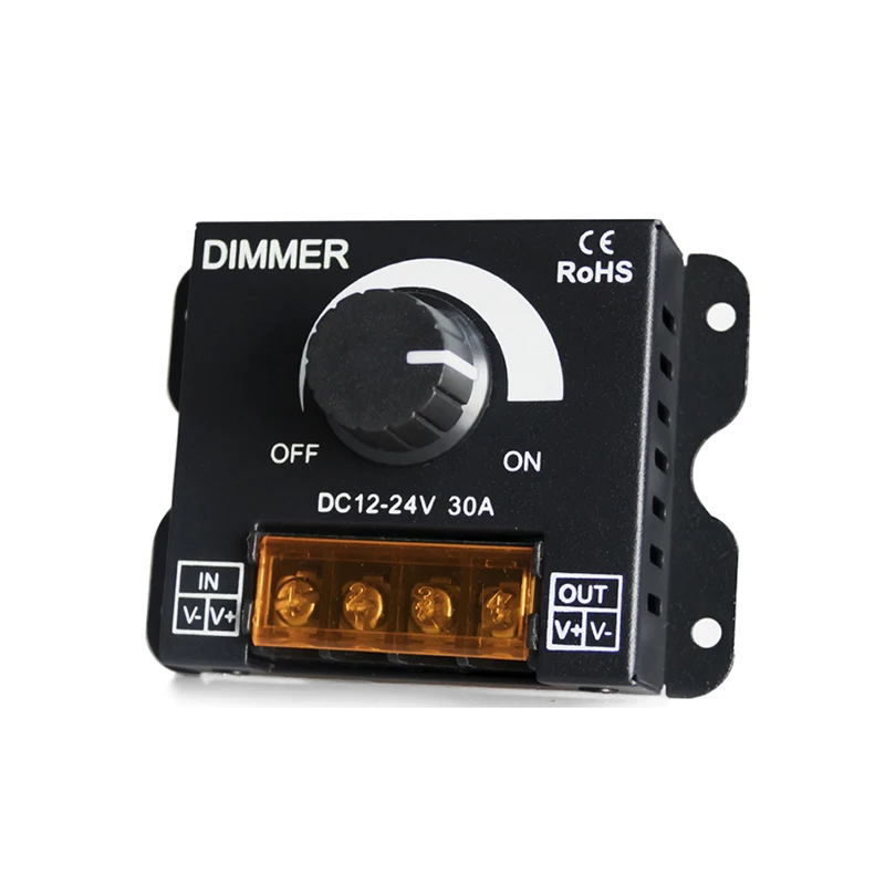 Dc12V-24V Interruttore Led 30A 360W Regolatore Di Tensione Regolatore Regolabile Per Dimmer Dimmer Per Lampada A Luce Di Striscia