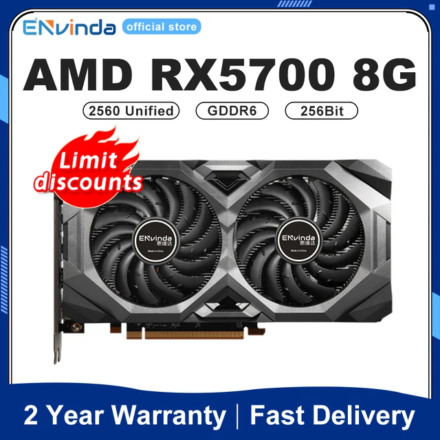 ENVINDA 중고 RX5700 8G 비디오 그래픽 카드