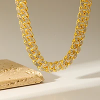 EILIECK 316L acier inoxydable blanc chaîne collier pour femmes fille mode nouveau cadeau de fête épais cou chaîne étanche bijoux 6