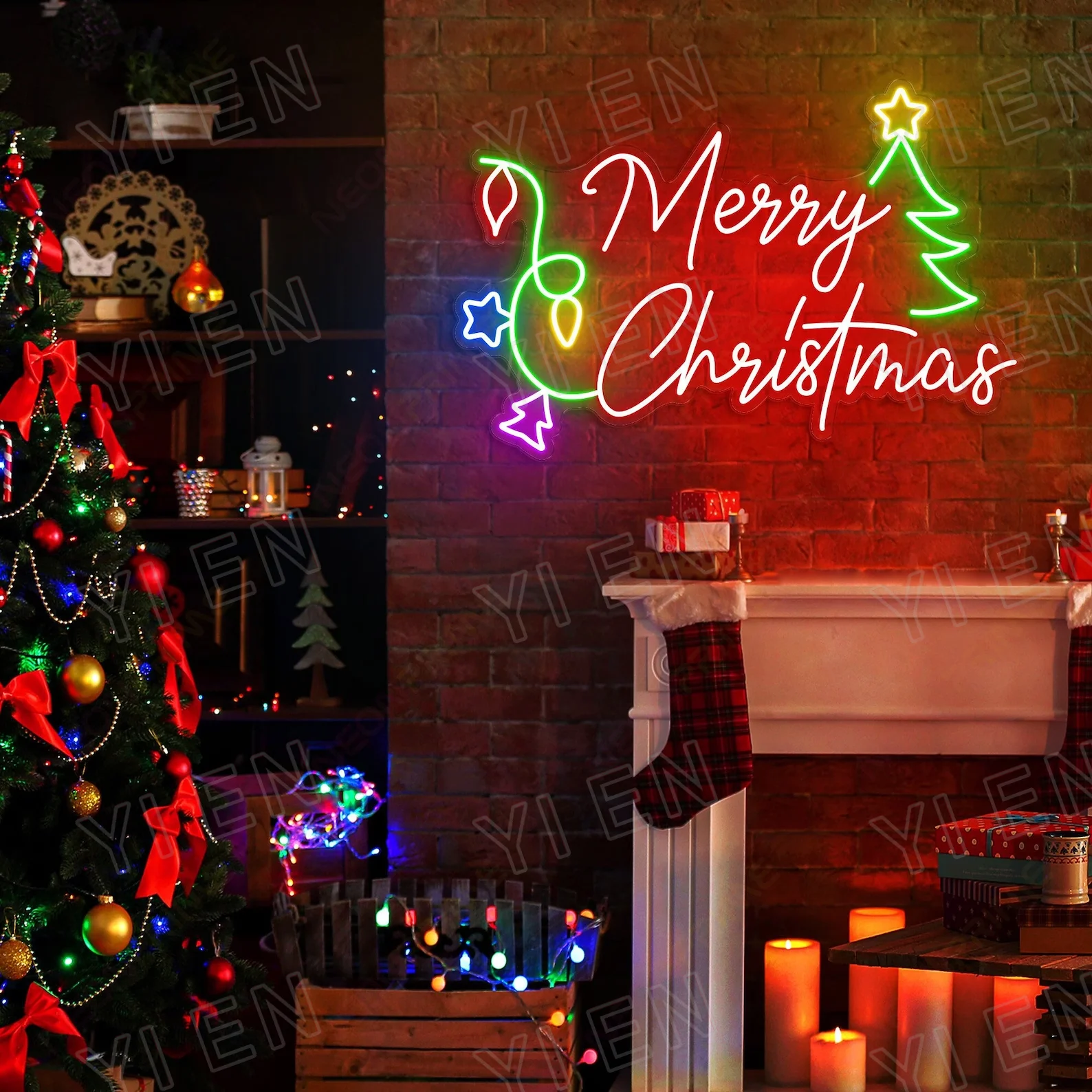 Merry Christmas Neon Light Sign 1 | Merry Christmas Neon Light Sign 1