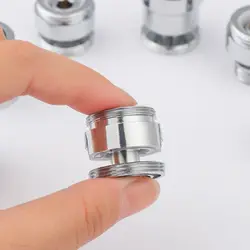 Kitchen Faucet Fittings Stainless Steel Tap Aerator Connector Swivel Aerator Adapter 360 Degree Adjustable Faucet Adapter