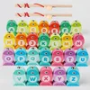 Kids Wooden Fishing Game Toys Gifts Early Education Alphabet Numeric Cognitive Toys Children Interactive Games Toys for Gifts 2