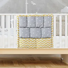 

Crib Hangings Storage Bag Baby Bedside Nursery Organizers Baby Infant Crib Hangings Bag For Toys Diapers Pacifiers 9 Pocket