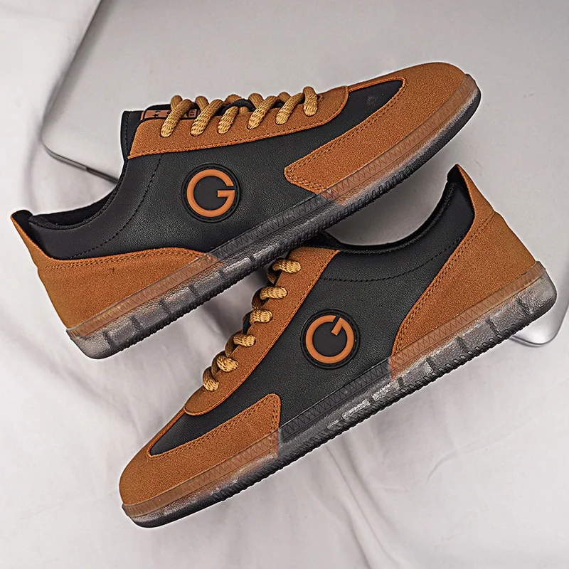 Men's Casual and Comfortable Low-Top Sneakers - Round Toe, Lace-Up Design, Comfortable for All Seasons, Casual Walking Shoes |   Casual Style Sneakers |   Lace-Up Structure