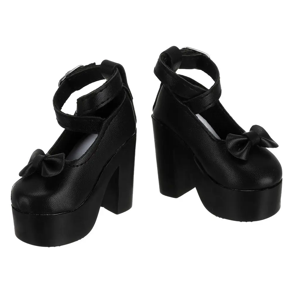 1/3 7,8 cm Prinzessin Puppe High Heel Schuhe PU Leder Bowknot Schuhe geeignet für 60cm Puppe tragen Puppe Stiefel Schuhe Zubehör – Detail 15