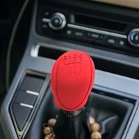 Car Silicone Gear Shift Knob Cover Gear Shift Non-Slip Grip Handle Protective Covers Manual 6-speed Car Interior Accessories 2