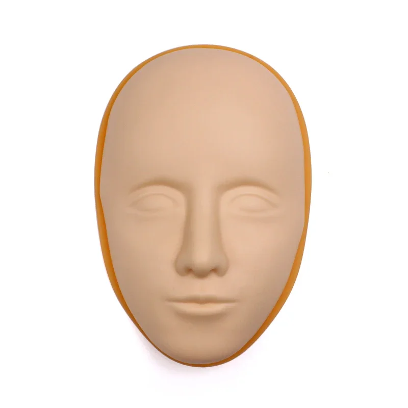 5D Facial Tattoo Training Head Silicone Practice Permanent Makeup Lip Eyebrow Tattoo Skin Mannequin Doll Face Head 6