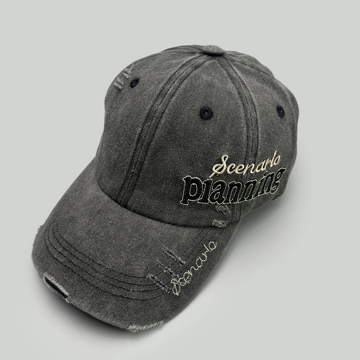 Persönliche Seite Brief Stickerei Baseball Hüte Neue Männer Frauen Sonnenschirm Gebrochenen Stil Vielseitig Retro Mode Outdoor Schirmmützen – Detail 13